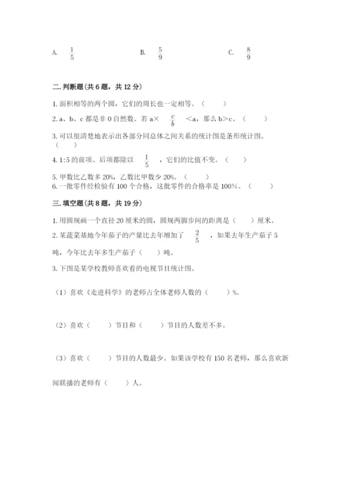 小学数学六年级上册期末模拟卷附完整答案（全国通用）.docx