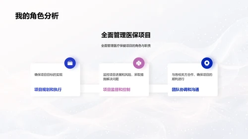 医保项目述职报告PPT模板
