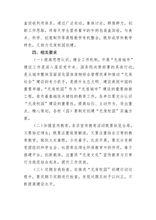 【工作方案】县2022－2023学年“无废校园”创建行动方案.docx