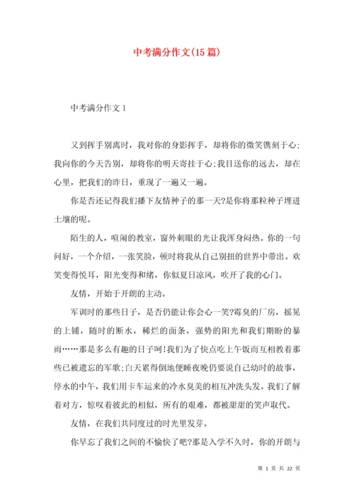 中考满分作文(15篇)（一）.docx