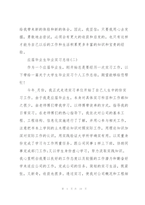 应届毕业生毕业实习总结5篇2022.docx