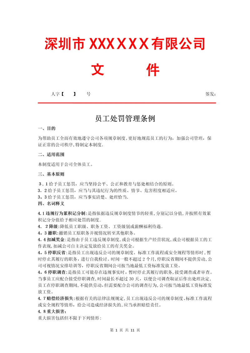 员工处罚管理条例.docx