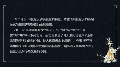 中国风琵琶行语文古诗教学PPT课件