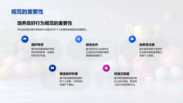 班级荣誉与成长PPT模板