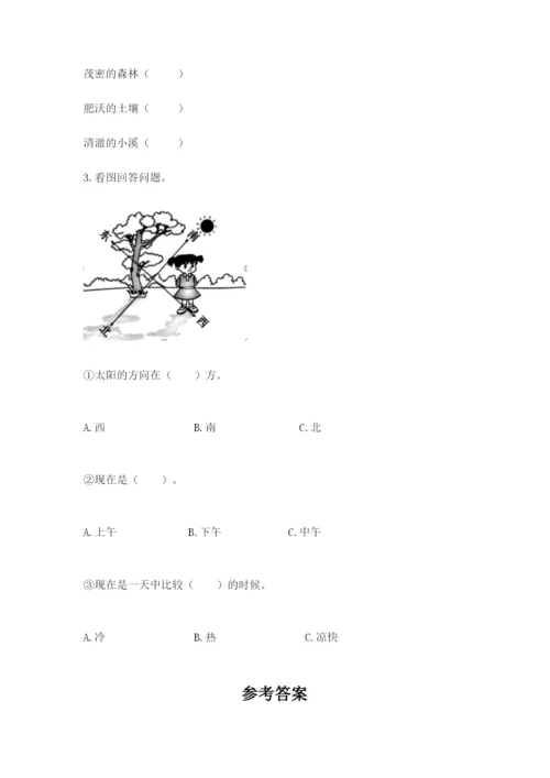 教科版二年级上册科学期末测试卷【综合卷】.docx