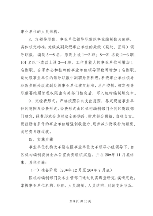 事业单位机构改革方案.docx