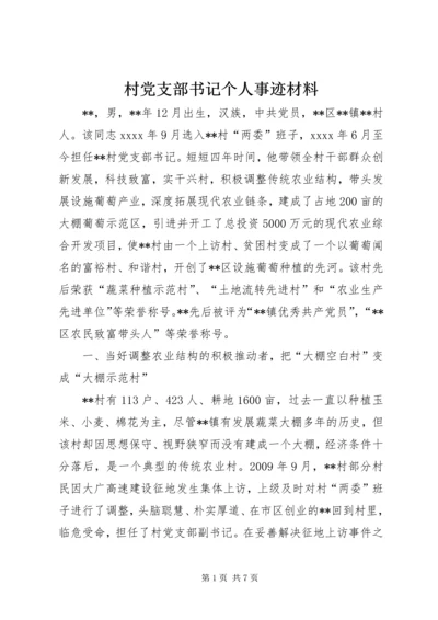 村党支部书记个人事迹材料 (4).docx