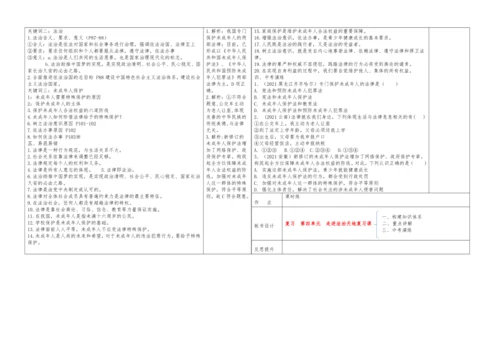 复习  第四单元  走进法治天地复习课2021-2022学年部编版道德与法治七年级下册