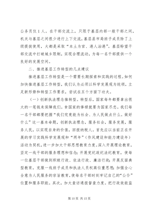 基层工商职能转型工作调研报告.docx