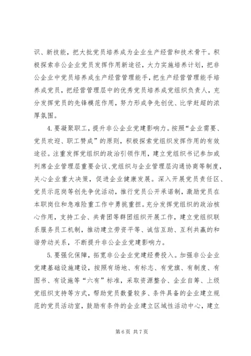 新形势下非公企业党建若干问题的思考 (4).docx