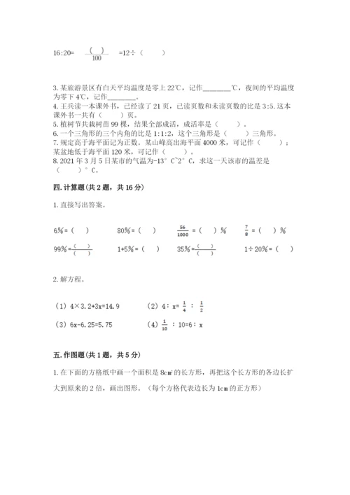 人教版六年级下册数学期末测试卷精品（预热题）.docx