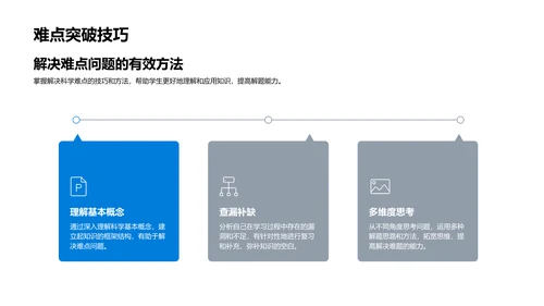 科学期末复习导航PPT模板