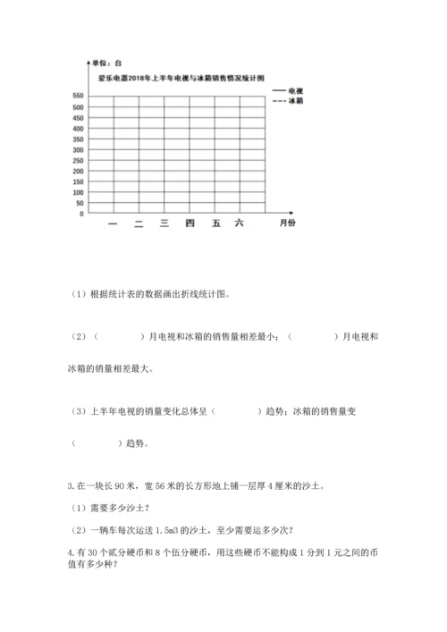 人教版五年级下册数学期末测试卷及答案【最新】.docx