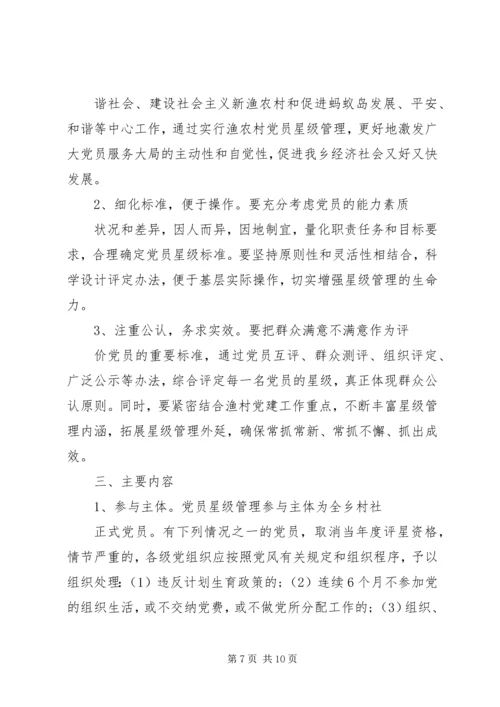 五星党员评定细则.docx