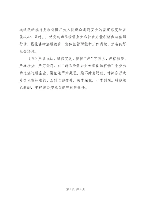 药品经营企业整治方案.docx