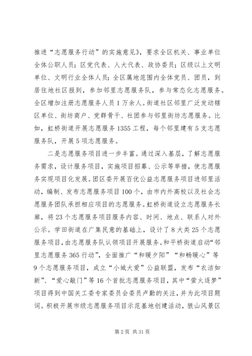 在社区邻里基层治理体系建设志愿服务工作推进会上的讲话.docx