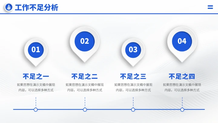 蓝色工作汇报述职年终总结PPT模板