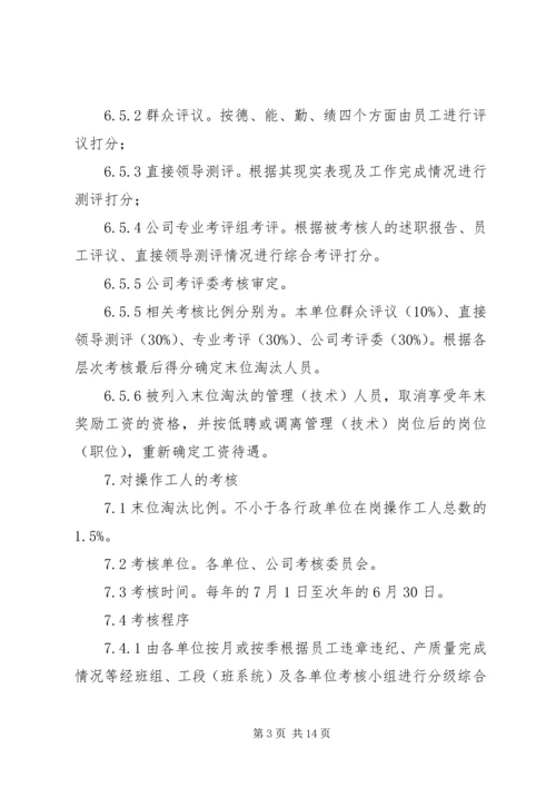 考核——末位淘汰制方案 (3).docx