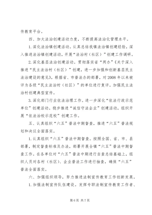 乡镇年度普法依法治理工作要点.docx