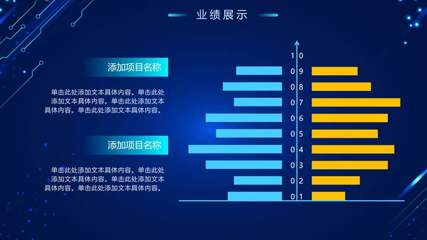 简约大气科技对称互联网年终总结PPT模板