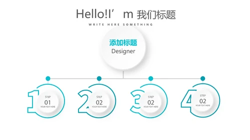 蓝色简约大气年年终总结汇报商务通用PPT动态模板