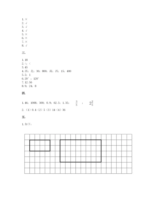 小学六年级数学毕业试题附答案【达标题】.docx