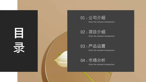黑白杂志风公司宣传画册PPT模板