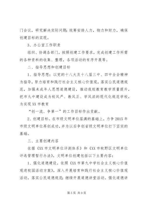 篇一：XX年省级文明单位创建工作计划.docx