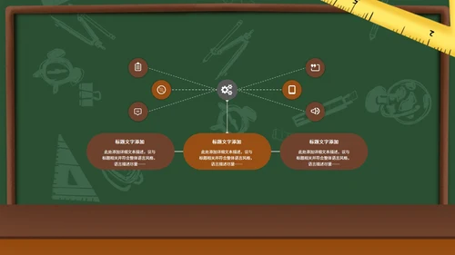 卡通手绘黑板教育教学PPT模板
