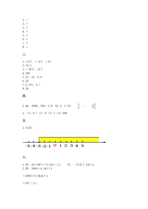 贵州省【小升初】2023年小升初数学试卷及答案【全优】.docx