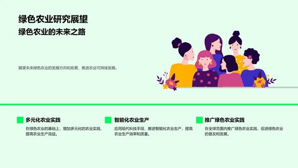 硕士答辩报告绿色农业研究