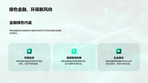 绿色金融创业路演PPT模板