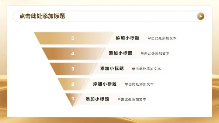 金色商务风年终总结工作汇报PPT模板