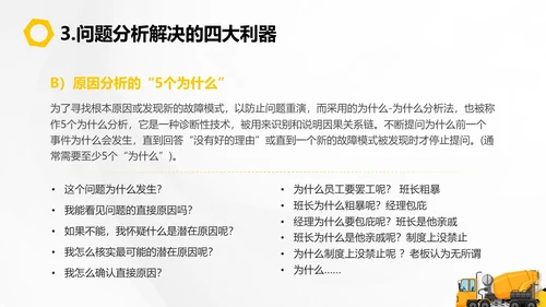 黄黑插画风现场管理PPT模板