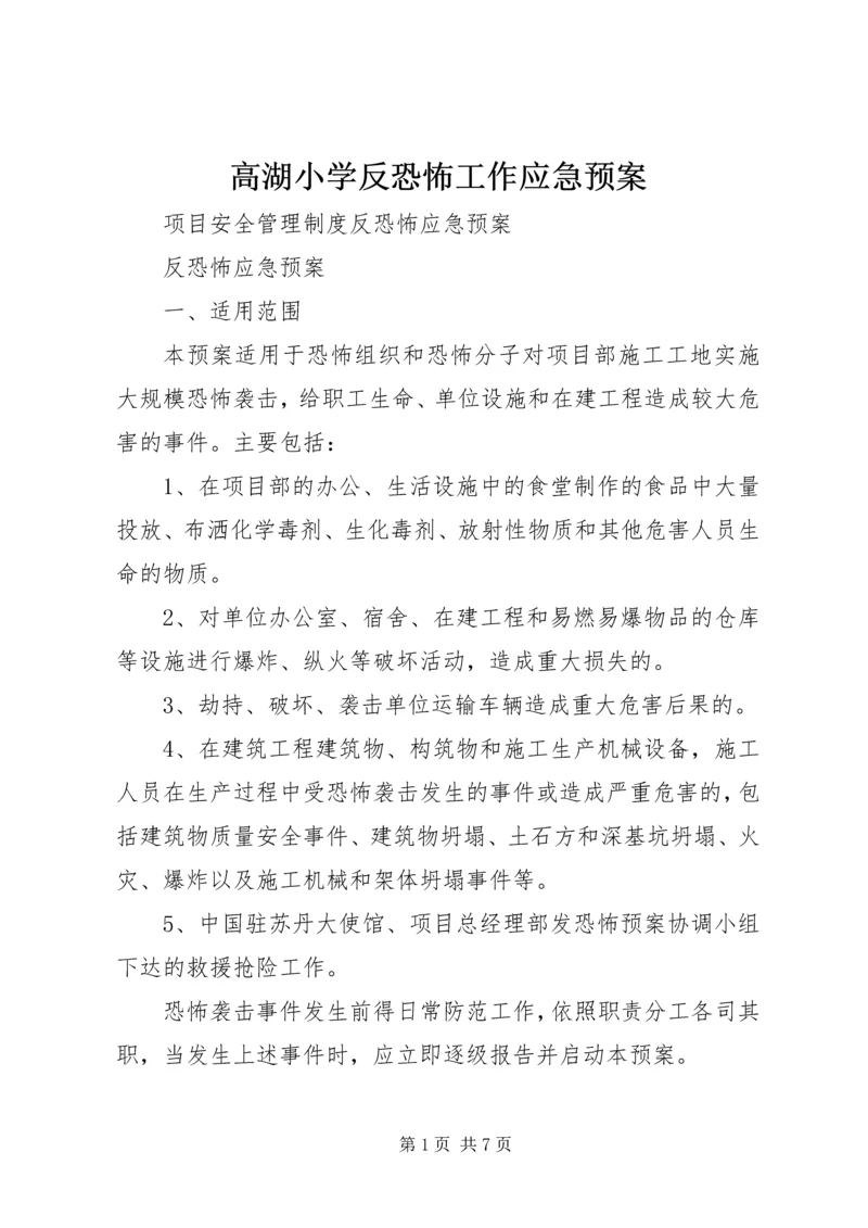 高湖小学反恐怖工作应急预案_1 (3).docx