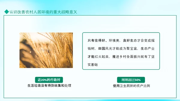 搞好农村人居环境整治建设美丽宜居乡村PPT模板