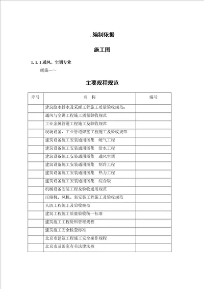 某大厦通风空调工程施工组织设计