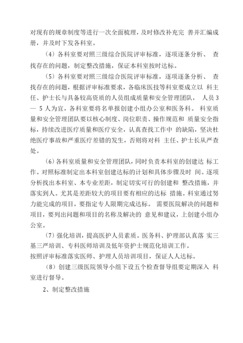 医院创建三级医院实施方案.docx