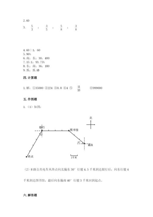 人教版六年级上册数学期末测试卷精品【各地真题】.docx