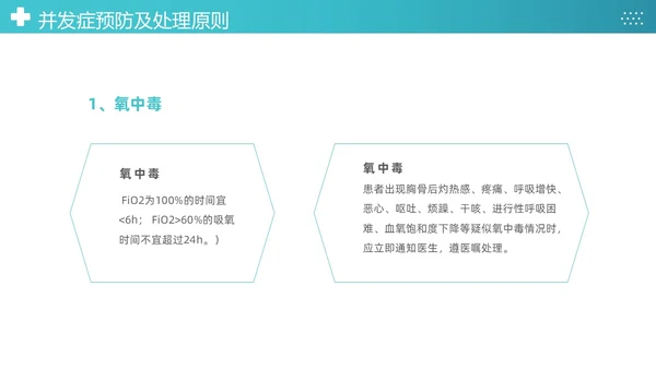 蓝色简约医疗成人氧气吸入疗法护理课件PT护理查房