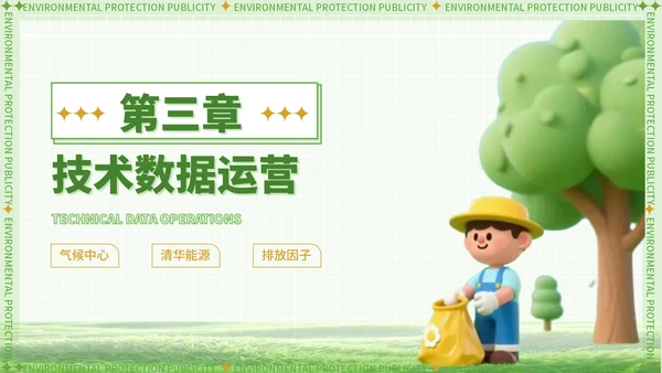 绿色潮流风世界清洁地球日