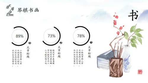 水墨古风文化传承礼记讲座通用PPT模板