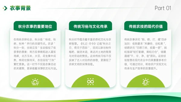 绿色商务风秋分农事农业培训活动PPT模板