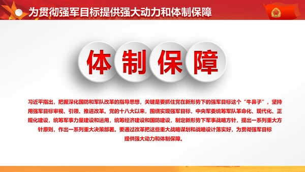 军委改革会议精神解读军队改革PPT模板