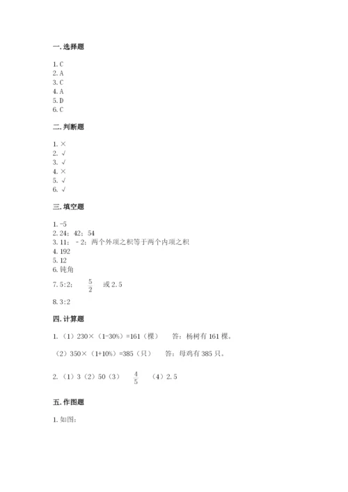 北京市西城区六年级下册数学期末测试卷（考点梳理）.docx