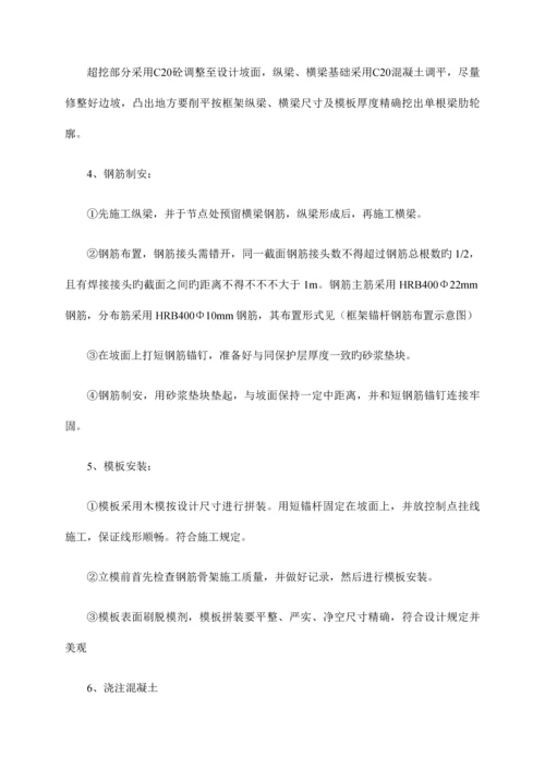 锚杆框架梁施工技术交底.docx