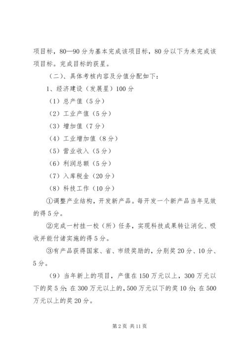 行政村年度工作目标考核实施方案 (2).docx