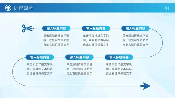 蓝色简约商务风科学管理专业护理护士长岗位竞聘通用PPT模板竞聘1