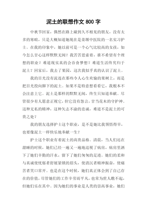 泥土的联想作文800字.docx