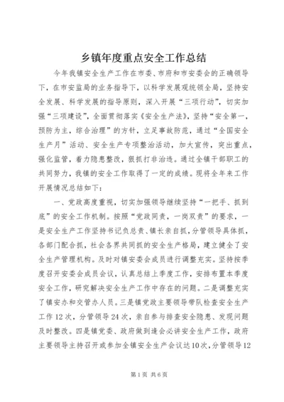 乡镇年度重点安全工作总结.docx